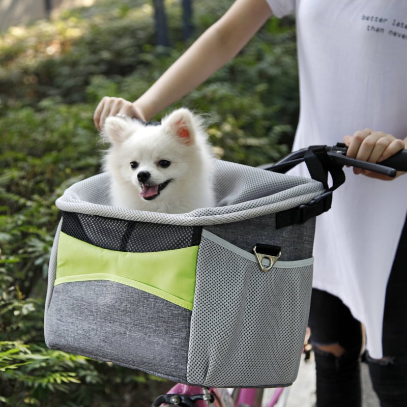 Hundekorb für Fahrrad mit Befestigung und Sicherheitsgurt