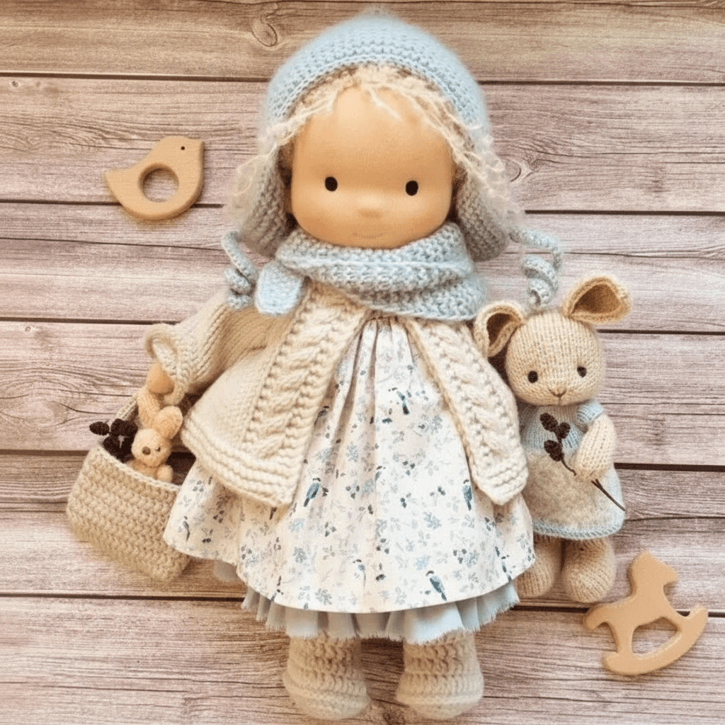 Selina – Handmade Cotton Waldorf Doll for Creative Play