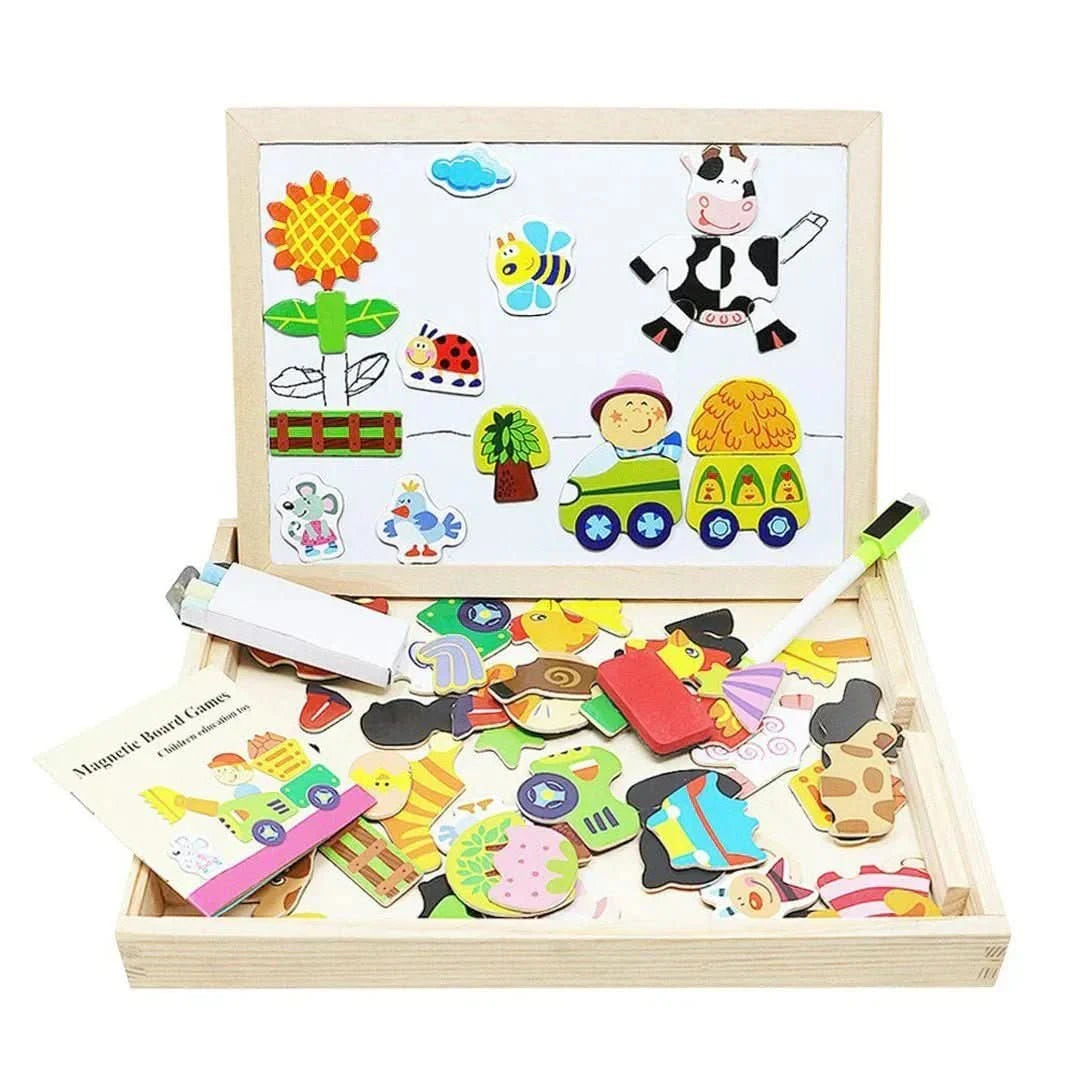 Chalkboard Box - Magnetic & Chalk Drawing Board For Creative Learning