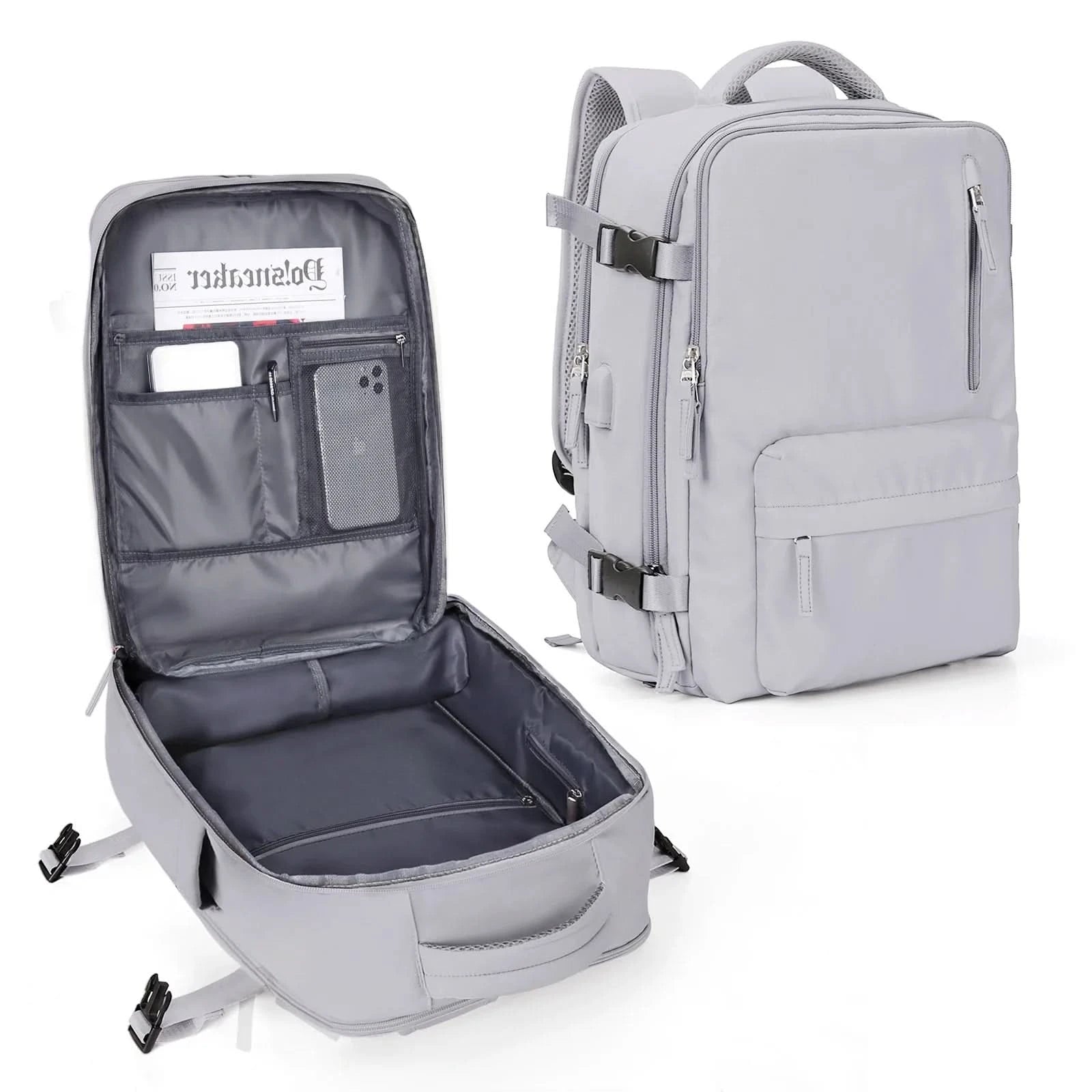 Travel & Day Backpack – Carry-on Backpack for Flights, School & Work – Compact & Water-Repellent