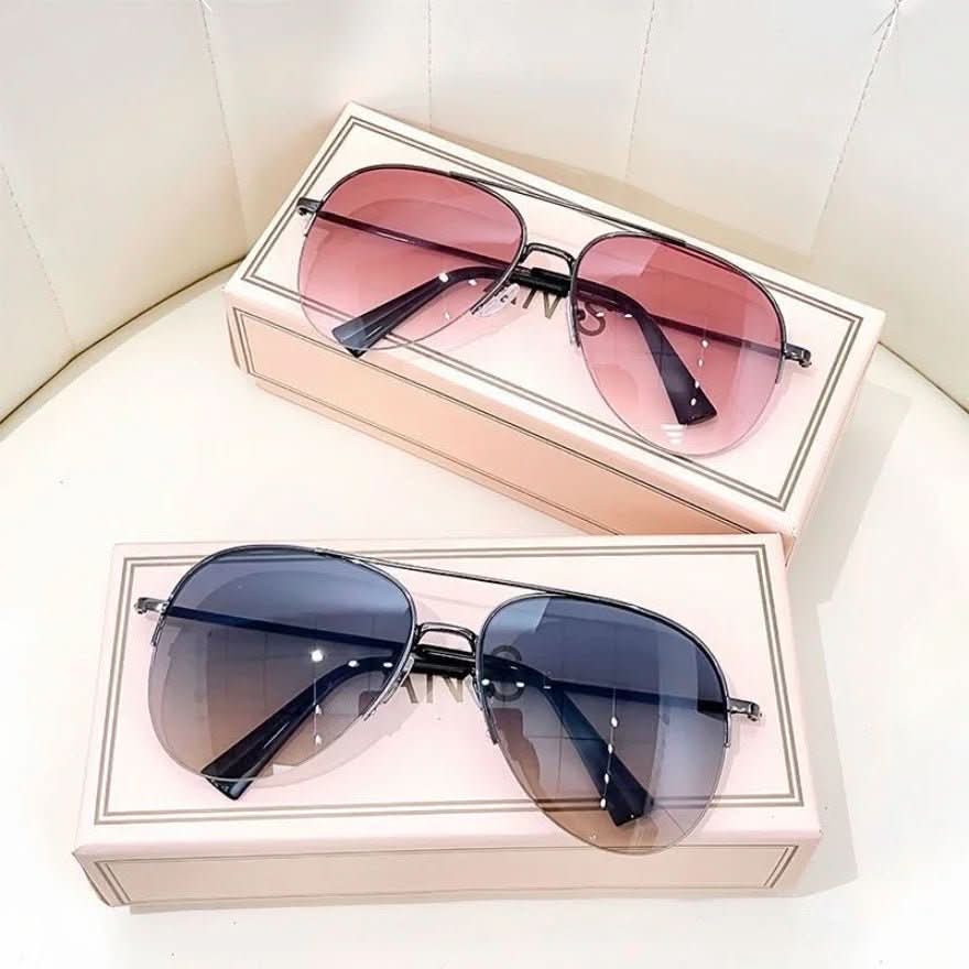 Air Glide Sunglasses - Men's Pilot Sunglasses with Gradient and UV400 Protection