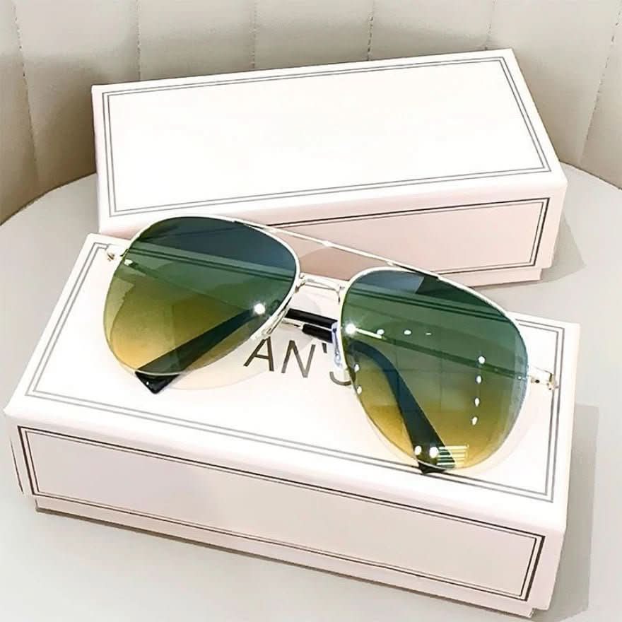Air Glide Sunglasses - Men's Pilot Sunglasses with Gradient and UV400 Protection