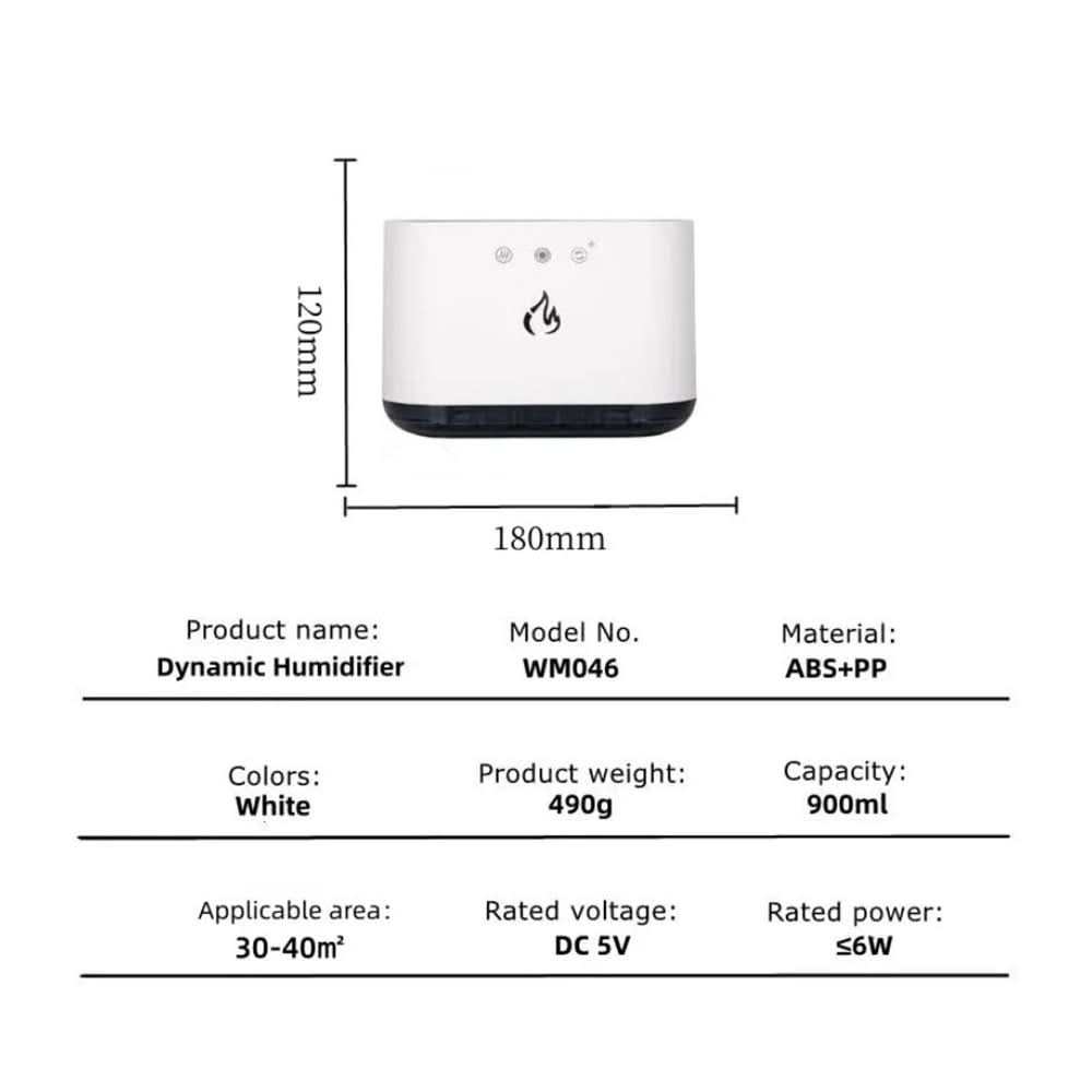 Luftnebel Pro – Humidifier With LED Colors & 6-Nozzle Moisture Distribution