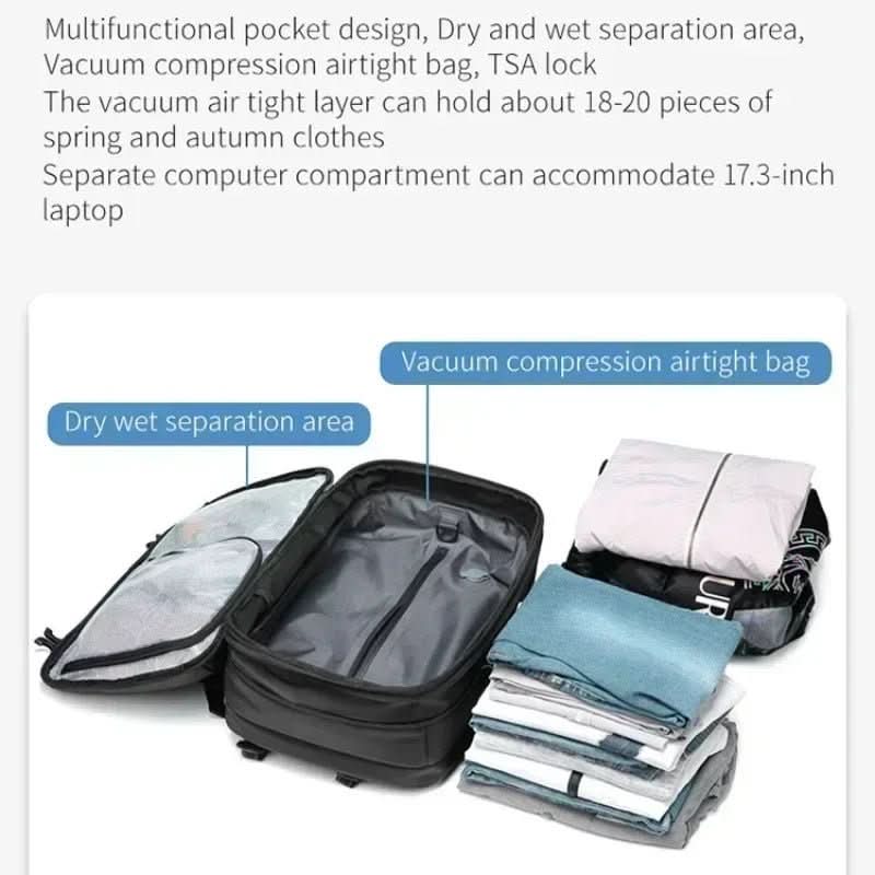 Airpath Backpack – Compressible Travel Backpack with Laptop Compartment