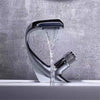 AQUACASCADE Waterfall Basin Faucet – Elegant Single-Lever Mixer with Spa Effect for Your Bathroom