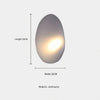 JANA Pebble Glass Wall Sconce With Warm Diffused Light For Modern Ambiance