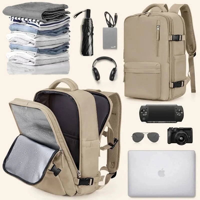 Travel & Day Backpack – Carry-on Backpack for Flights, School & Work – Compact & Water-Repellent