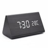 Futura Alarm Clock Wood Look LED With Three Alarms Temperature Display Adjustable Brightness
