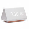 Futura Alarm Clock Wood Look LED With Three Alarms Temperature Display Adjustable Brightness
