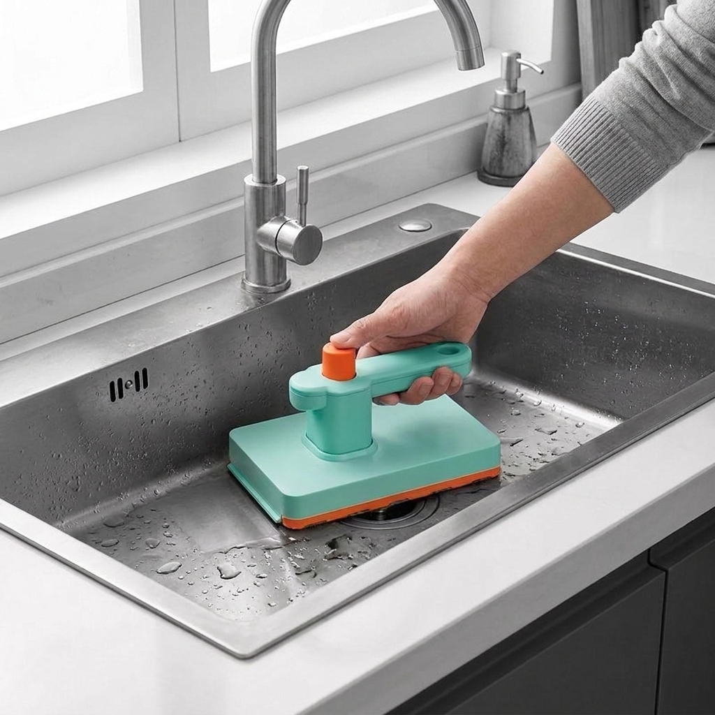 Tragbarer Flachmopp mit Wiederverwendbarem Reinigungstuch für Schnelle Reinigung