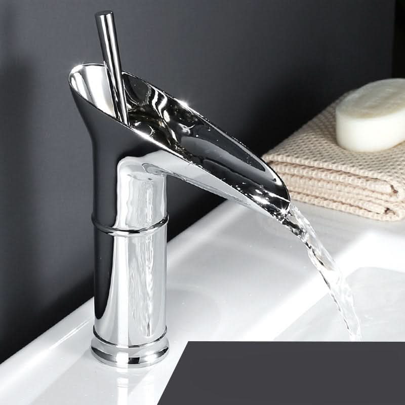 AquaFalls – Antique Brass Waterfall Sink Faucet