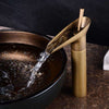 AquaFalls – Antique Brass Waterfall Sink Faucet