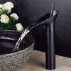 AquaFalls – Antique Brass Waterfall Sink Faucet