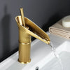 AquaFalls – Antique Brass Waterfall Sink Faucet