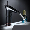 AquaFalls – Antique Brass Waterfall Sink Faucet