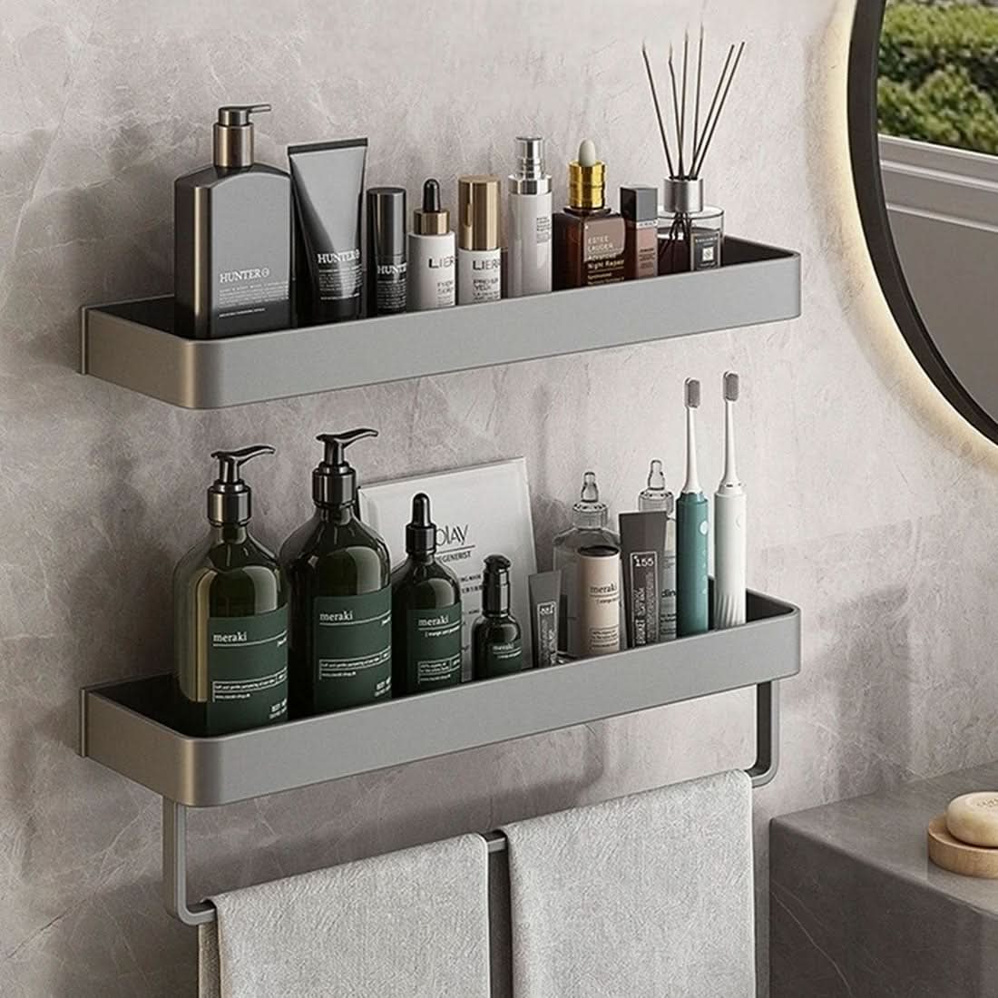 Water Shelf – Elegant Wall Shelf for Stylish Bathroom Organization Without Drilling