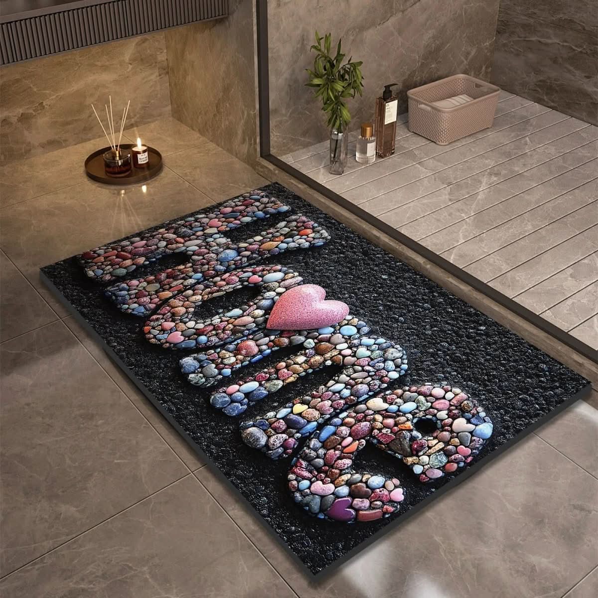StoneDry Bath Mat – Diatomaceous Earth Bath Mat for Safety & Comfort