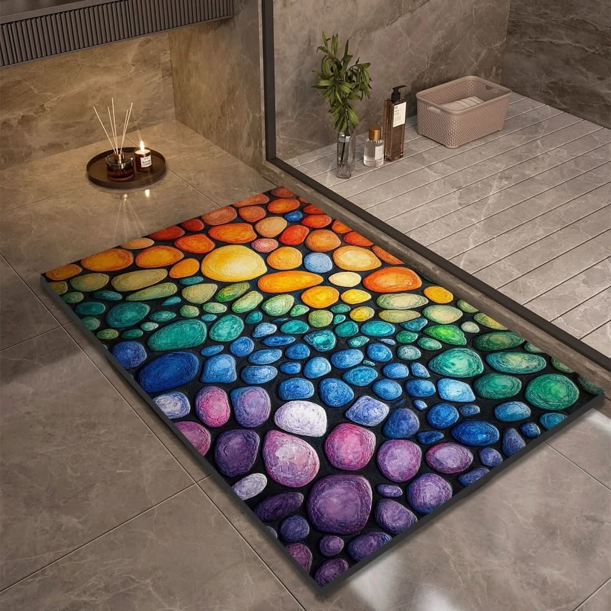 StoneDry Bath Mat – Diatomaceous Earth Bath Mat for Safety & Comfort