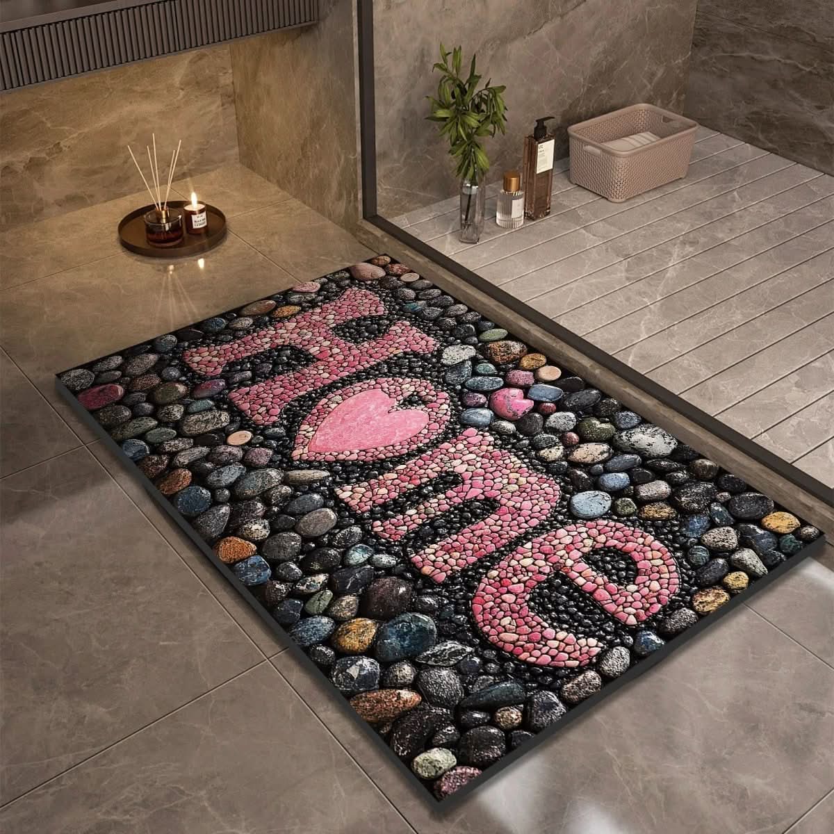 StoneDry Bath Mat – Diatomaceous Earth Bath Mat for Safety & Comfort