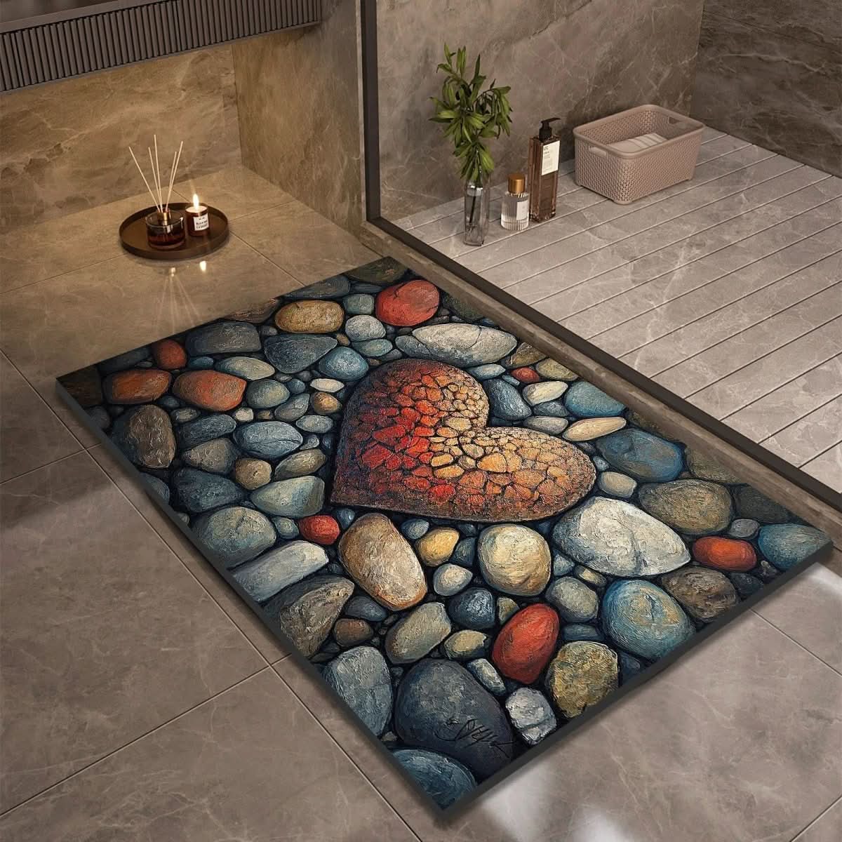 StoneDry Bath Mat – Diatomaceous Earth Bath Mat for Safety & Comfort