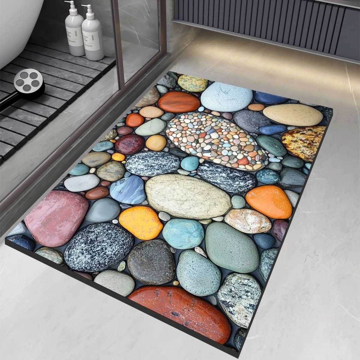 StoneDry Bath Mat – Diatomaceous Earth Bath Mat for Safety & Comfort