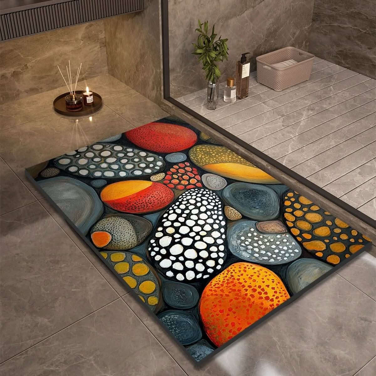 StoneDry Bath Mat – Diatomaceous Earth Bath Mat for Safety & Comfort