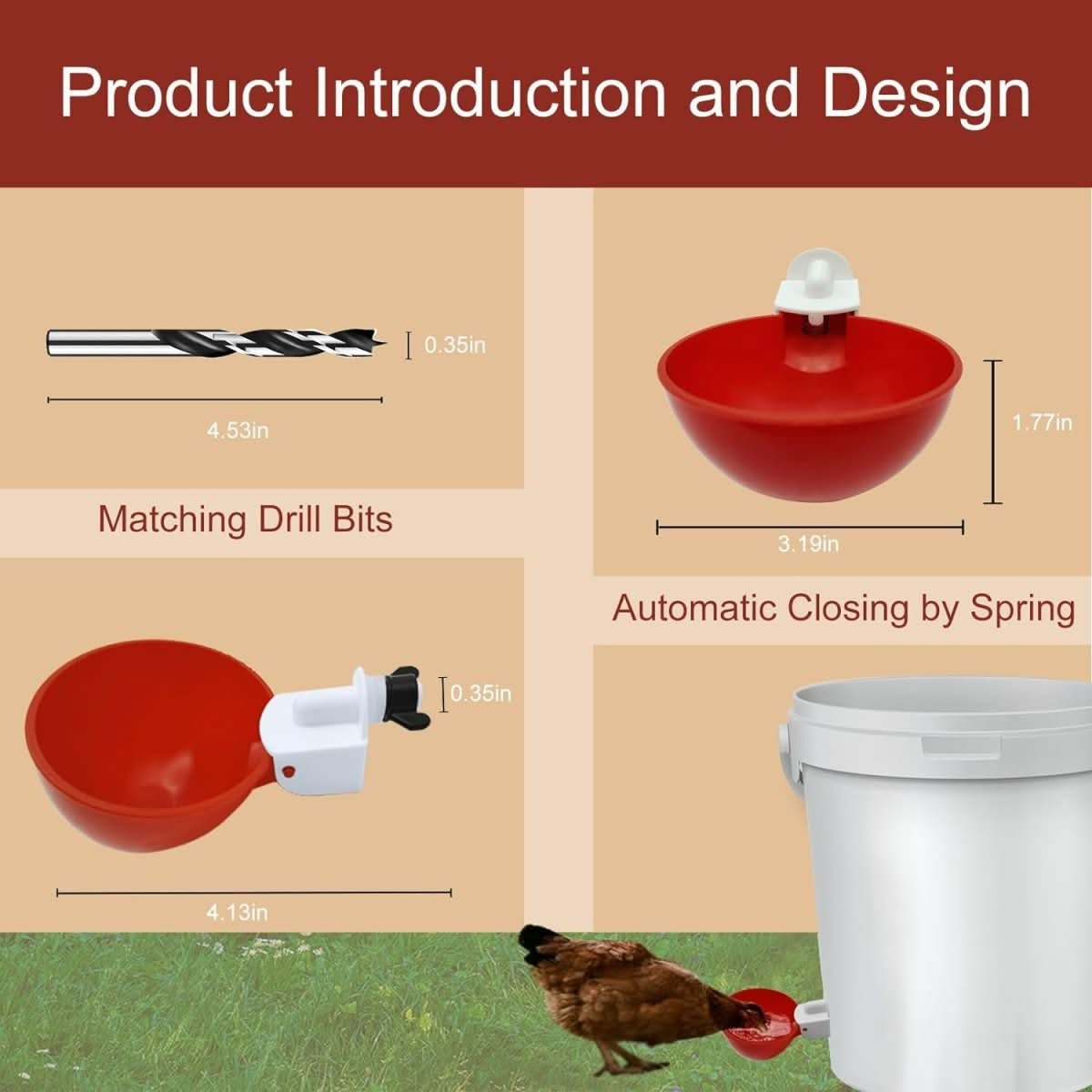 CLUCKFLOW – Automatic Chicken Waterer For Healthy Flocks