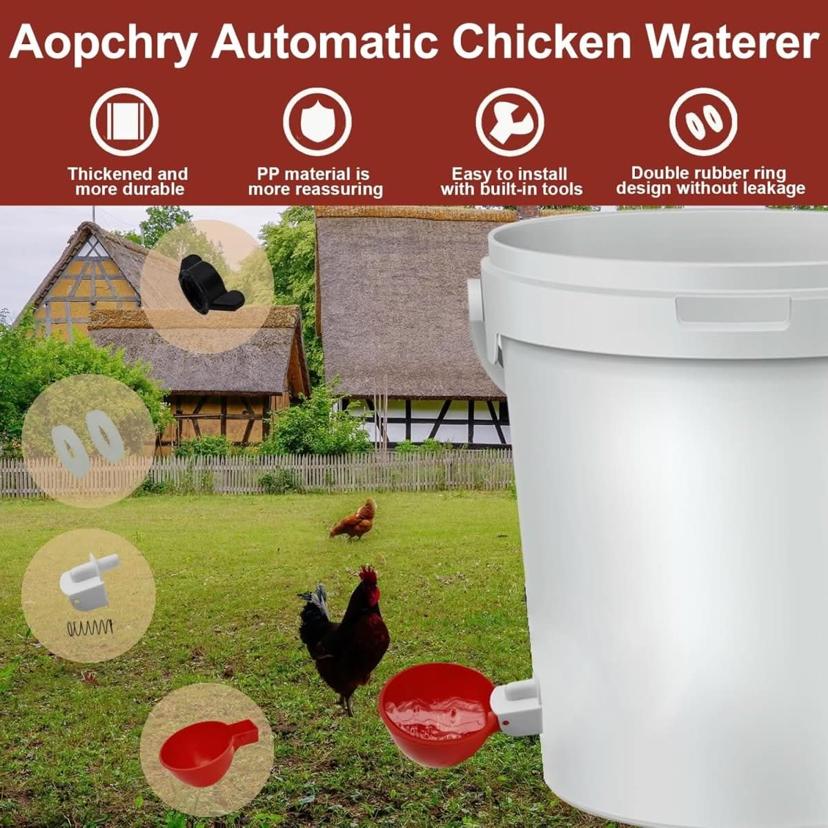 CLUCKFLOW – Automatic Chicken Waterer For Healthy Flocks
