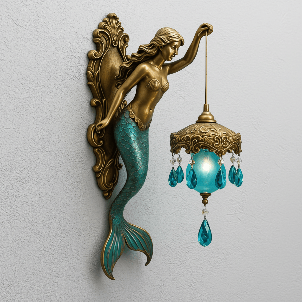 Aurelia - Vintage Wandleuchte Innen mit Sanftem Licht, Handgefertigt, Kabellos 1