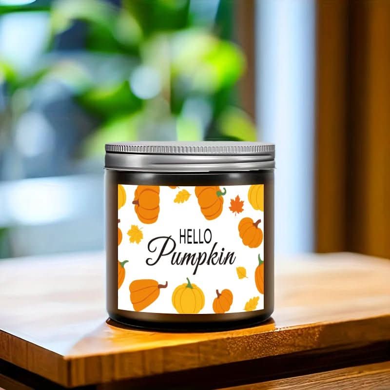 AutumnGlow – Soy Wax Scented Candle with Autumn Design