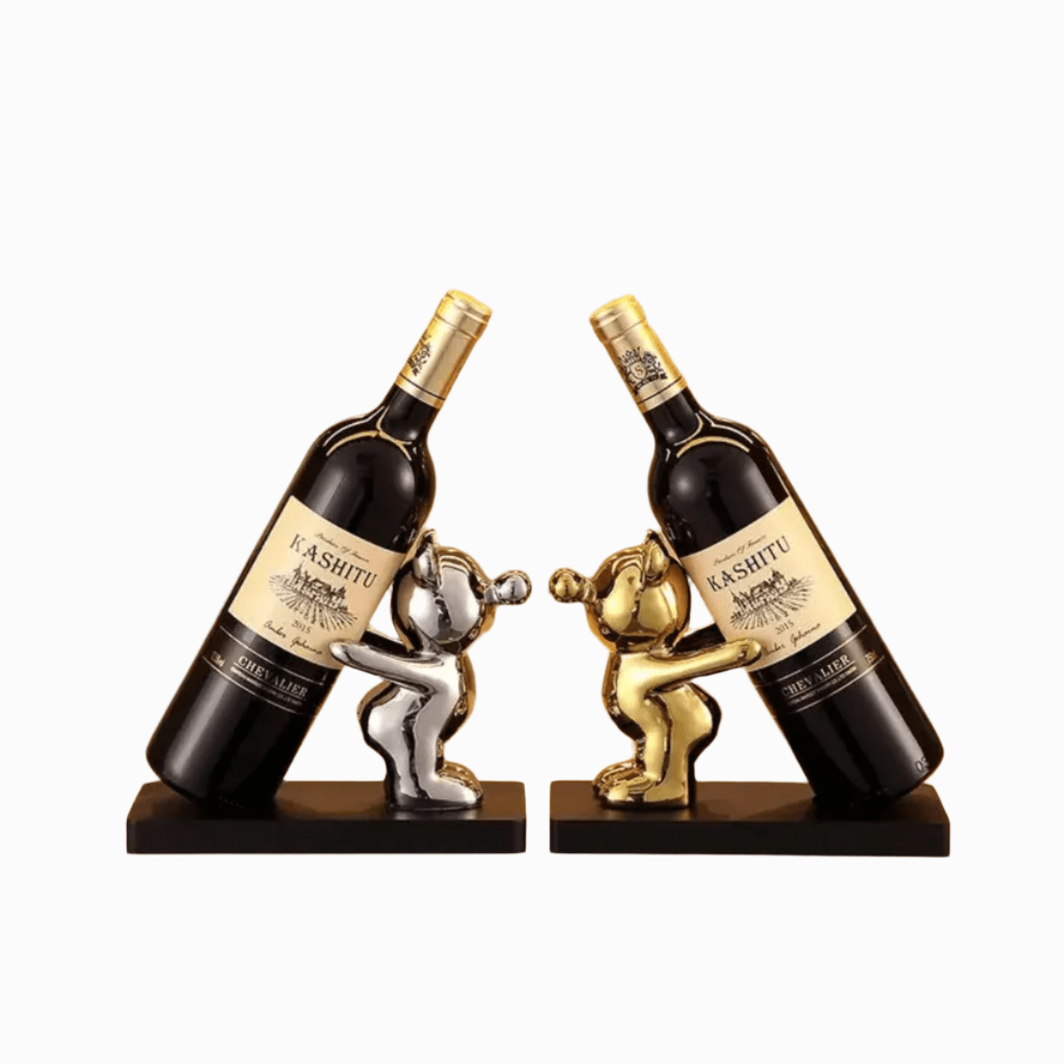Bärenwein Rack – Decorative Ceramic Bear Design Wine Rack for Stylish Bottle Storage