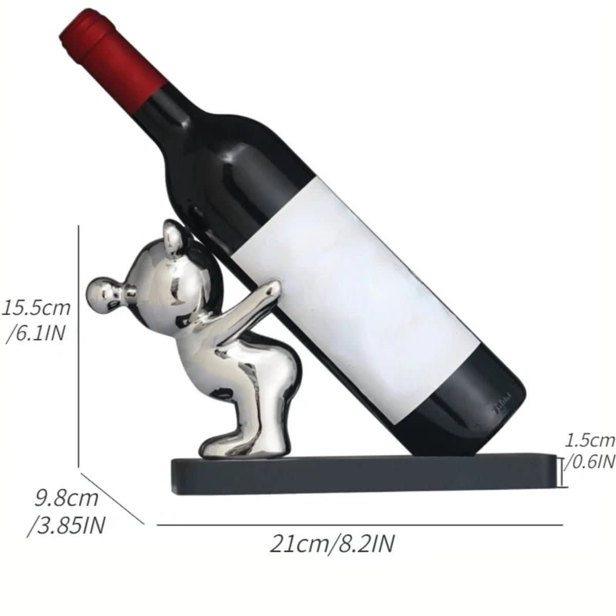 Bärenwein Rack – Decorative Ceramic Bear Design Wine Rack for Stylish Bottle Storage