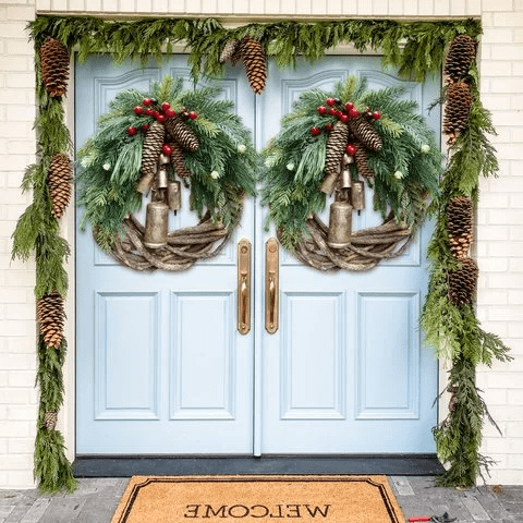 BOHOLUX – Dekorativer Festtagskranz mit Boho-Elementen und natürlichen Texturen 4