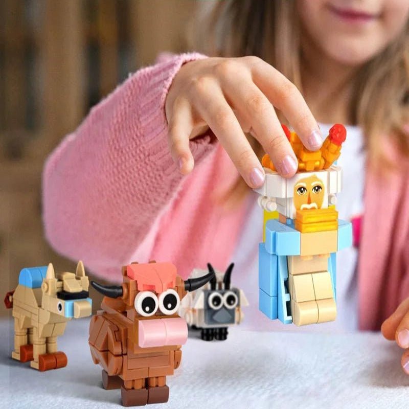 BRICKMAS – Kreativer DIY-Adventskalender mit Krippenmotiv und 24 Bausteinen 3