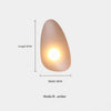 JANA Pebble Glass Wall Sconce With Warm Diffused Light For Modern Ambiance