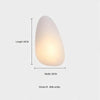 JANA Pebble Glass Wall Sconce With Warm Diffused Light For Modern Ambiance