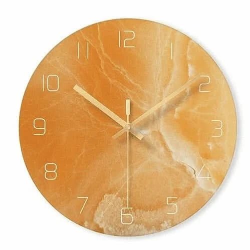Olive - Elegant Wall Clock with Marble Inspiration