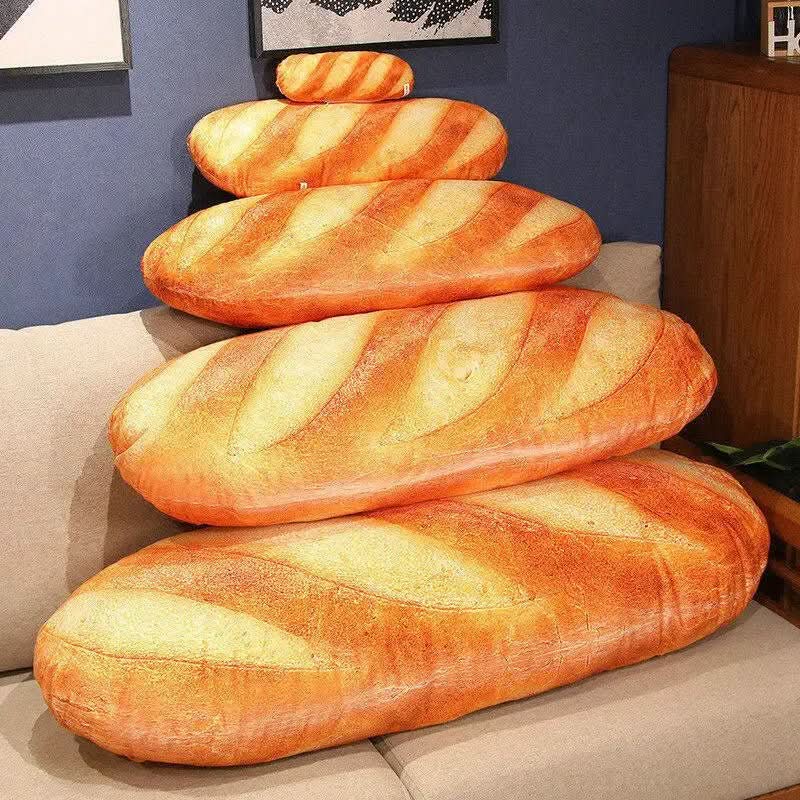 LOAFLINA – Baguette Design Plush Pillow for Comfort & Style