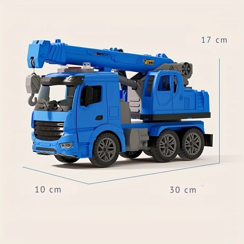 BauSpiel – Crane Truck Toy with Light and Sound