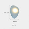 JANA Pebble Glass Wall Sconce With Warm Diffused Light For Modern Ambiance