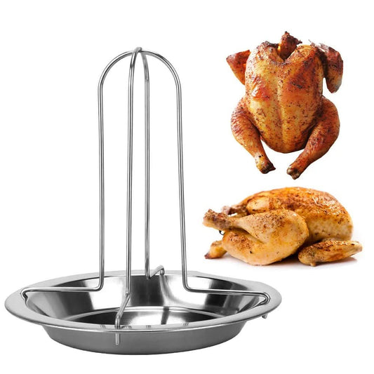 Grill Rack – Non-stick Carbon Steel Chicken Roaster for Perfect Grilling