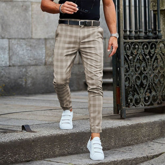 Chris Lässig – Men's Plaid Chino Pants for Stylish Everyday Looks
