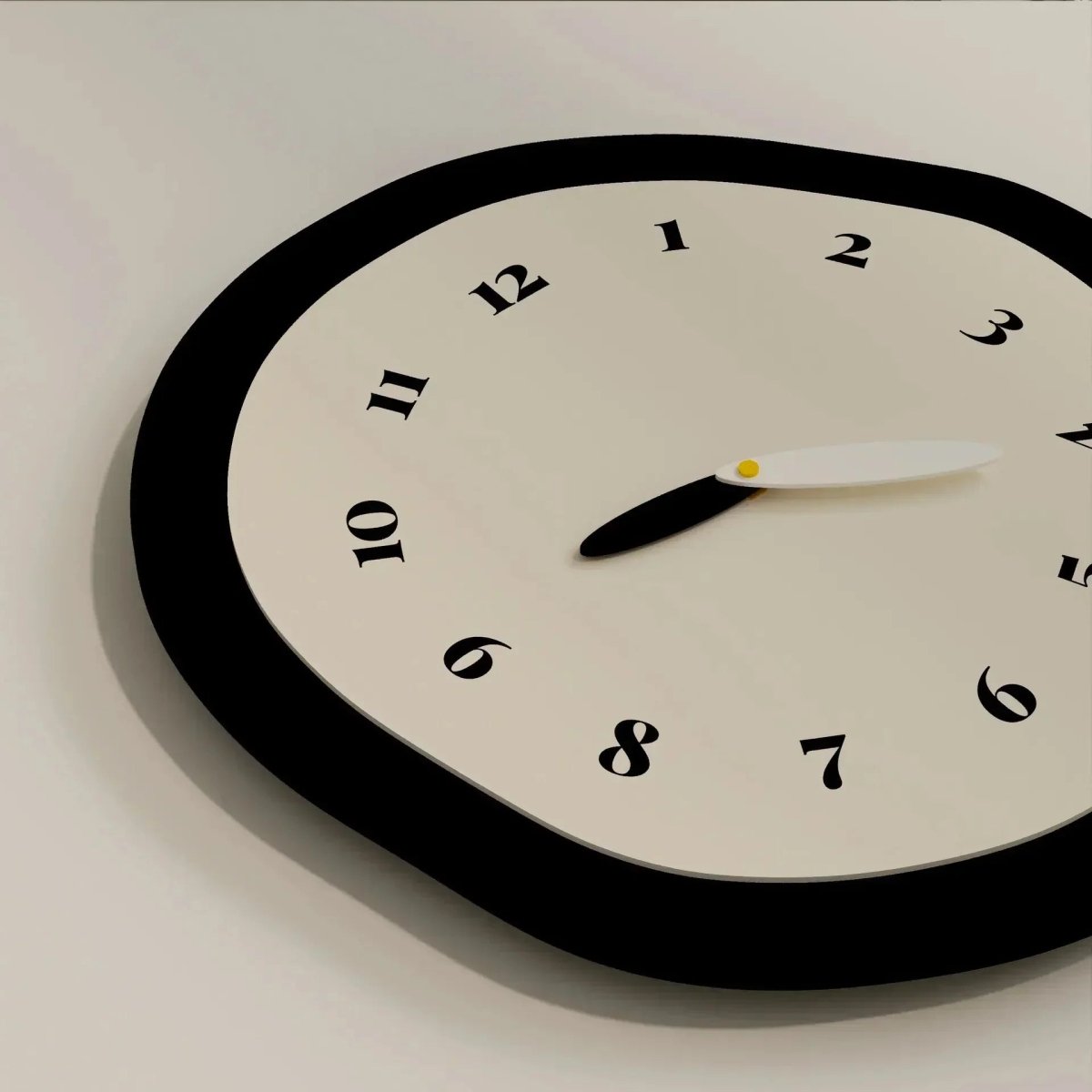 CHRONOART – Abstrakte Wanduhr mit moderner Acryl-Oberfläche und geräuschlosem Uhrwerk 4