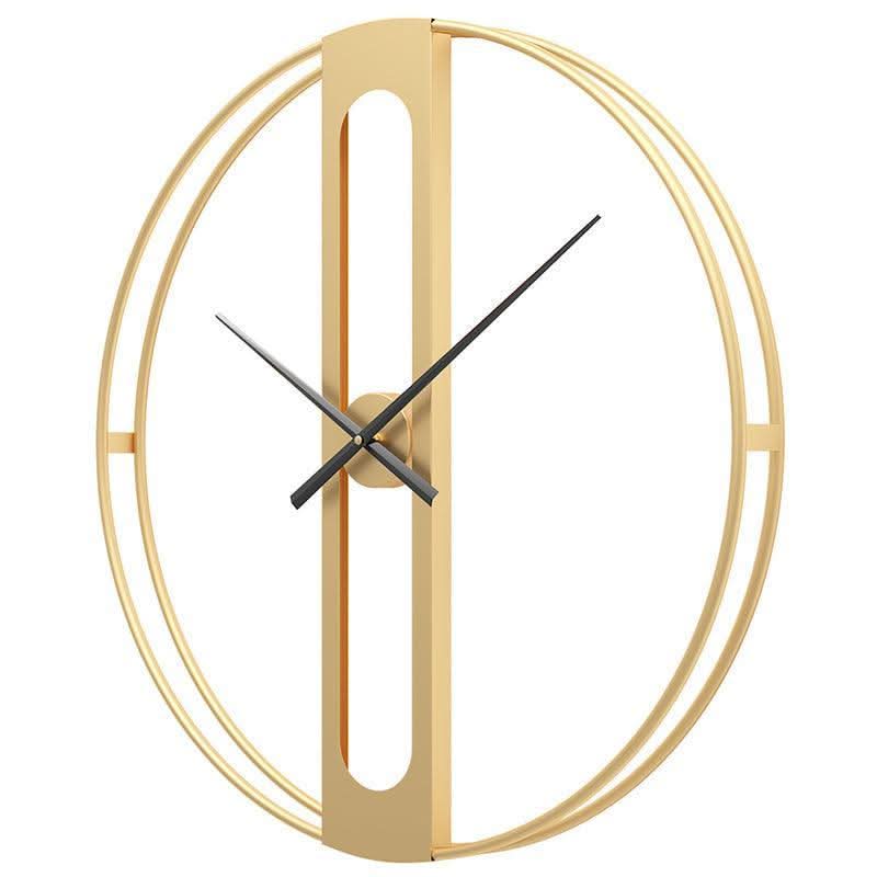 CHRONOLUX – 50 cm große Wanduhr aus gold- und schwarzem Metall für modernes Dekor 5