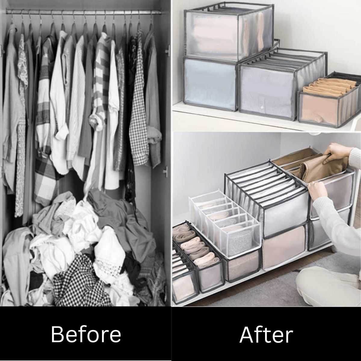 FOLDINA – Closet Organizer Set For Elegant And Tidy Storage