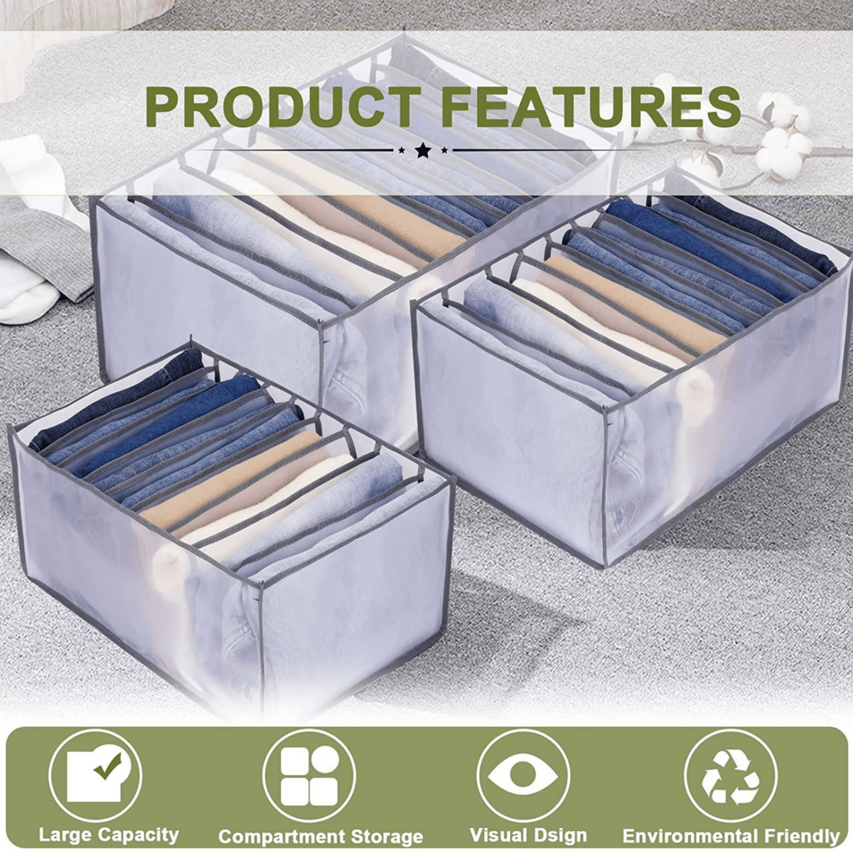 FOLDINA – Closet Organizer Set For Elegant And Tidy Storage