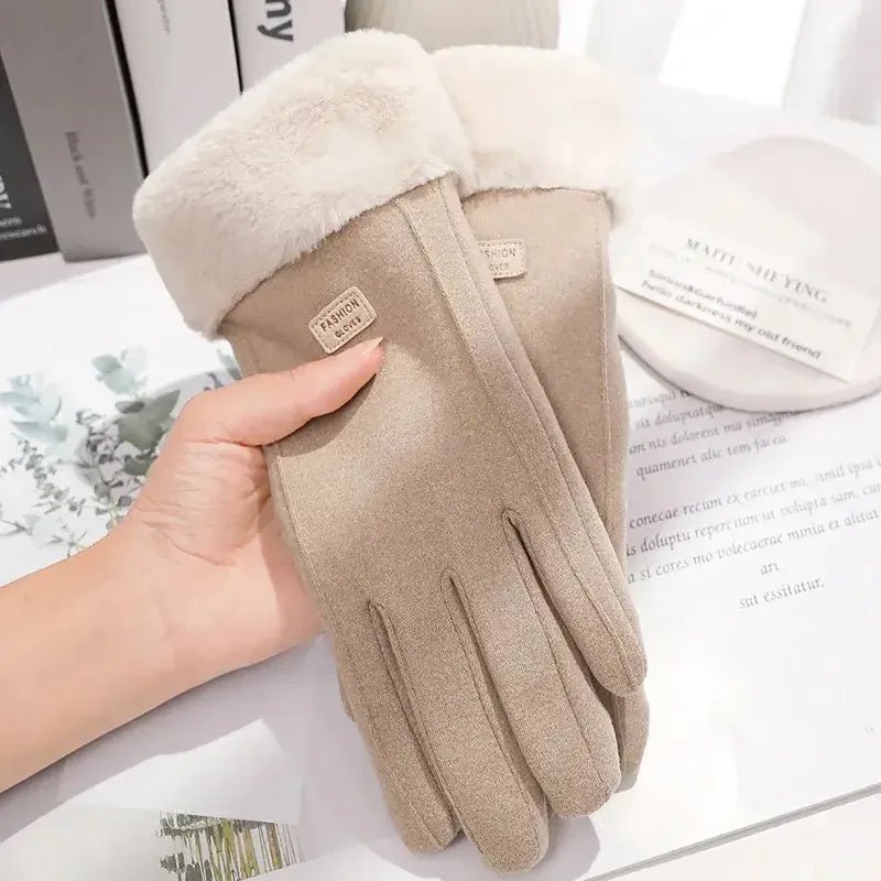 COZELLE – Dicke Wildleder-Touchscreen-Handschuhe für kalte Tage 7