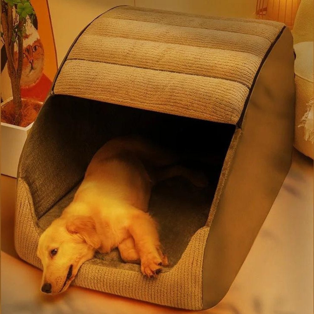 COZYPOD – Geschlossenes Haustierbett mit herausnehmbarem Futter 3