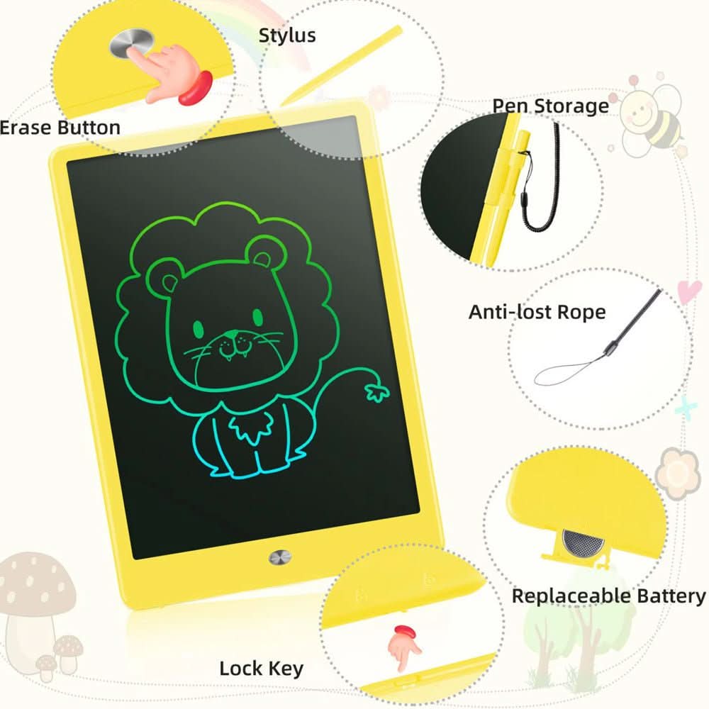 Creasketch – LCD Writing Tablet For Kids & Travel With One-Touch Erasure