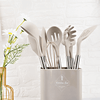 Culinara Pro – 12-Piece Silicone Kitchen Utensil Set with Stainless Steel Handles